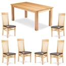 Monaco Oak Dining Table Set