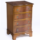 Montague Gower 4 Draw Slim Serpentine Chest