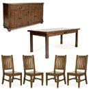 Montana dark wood buffet dining set