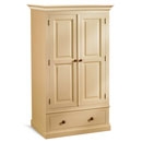 Mottisfont Painted Pine Single Drawer Wardrobe