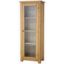 Plum compact glazed cabinet