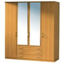 Rauch Blitz 4 door 3 drawer wardrobe 