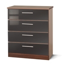 Ritz Black 4 Drawer Chest