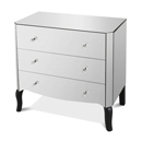 Riviera Mirrored 3 Drawer Chest