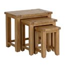 Rutland Rustic Oak Nest of Tables