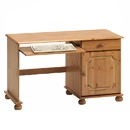 FurnitureToday Scandinavian pine 1 door 1 drawer computer desk