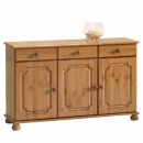 Scandinavian pine large sideboard