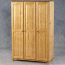 Seconique Sol Pine 3 door wardrobe