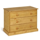 Tarka Solid Pine 3 Drawer Chest