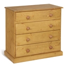 Tarka Solid Pine 4 Drawer Chest