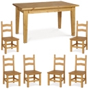 FurnitureToday Tarka Solid Pine Contemporary Breton Dining