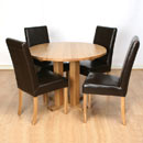 Vermont Solid Oak Round Dining set