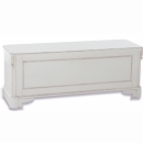 Versailles white painted blanket box