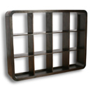 Zenon Dark 12 Horizontal or Vertical Shelf Unit 