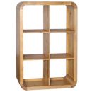 Zenon Oak 6 Hole shelf Unit