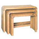 Zenon Oak Console Set