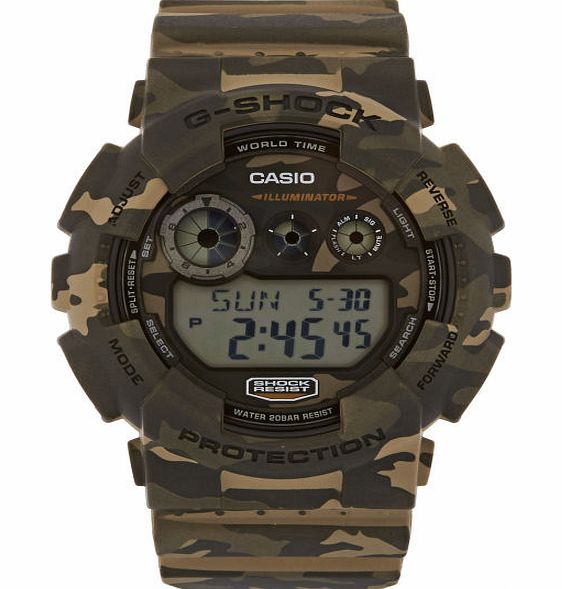 G-Shock Mens G-Shock Woodland Camo Watch - Brown Camo