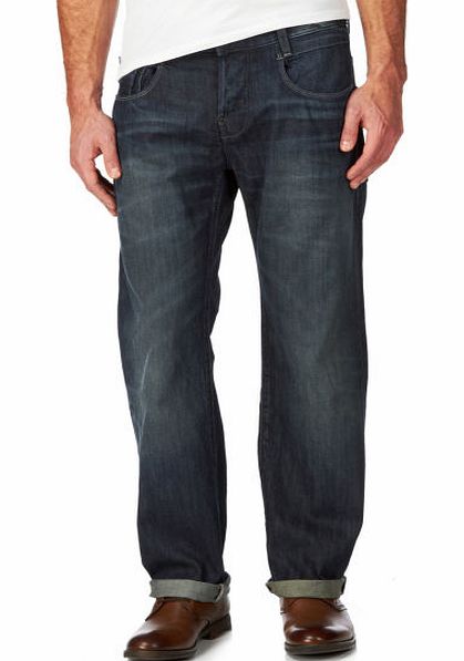 G-Star Mens G-Star New Radar Low Loose Jeans - Dk Aged