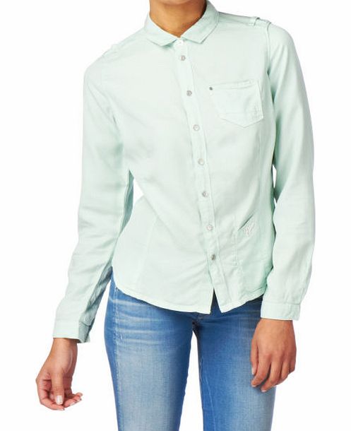 G-Star Womens G-Star Lynn Slim Denim Shirt - Glass