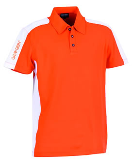 In Season 09 Jerrick Polo Shirt Lava/White