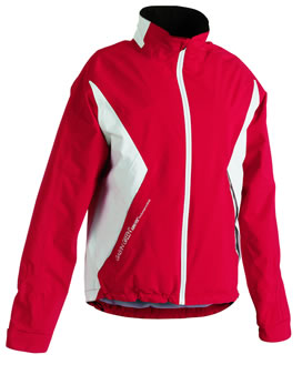 Ladies Amber Jacket Chilli Red/White