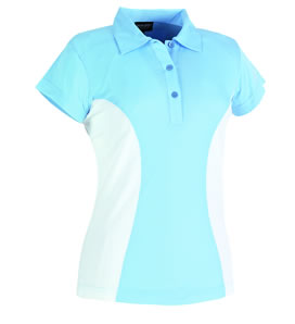 Ladies Josephine Shirt Crystal Blue/White