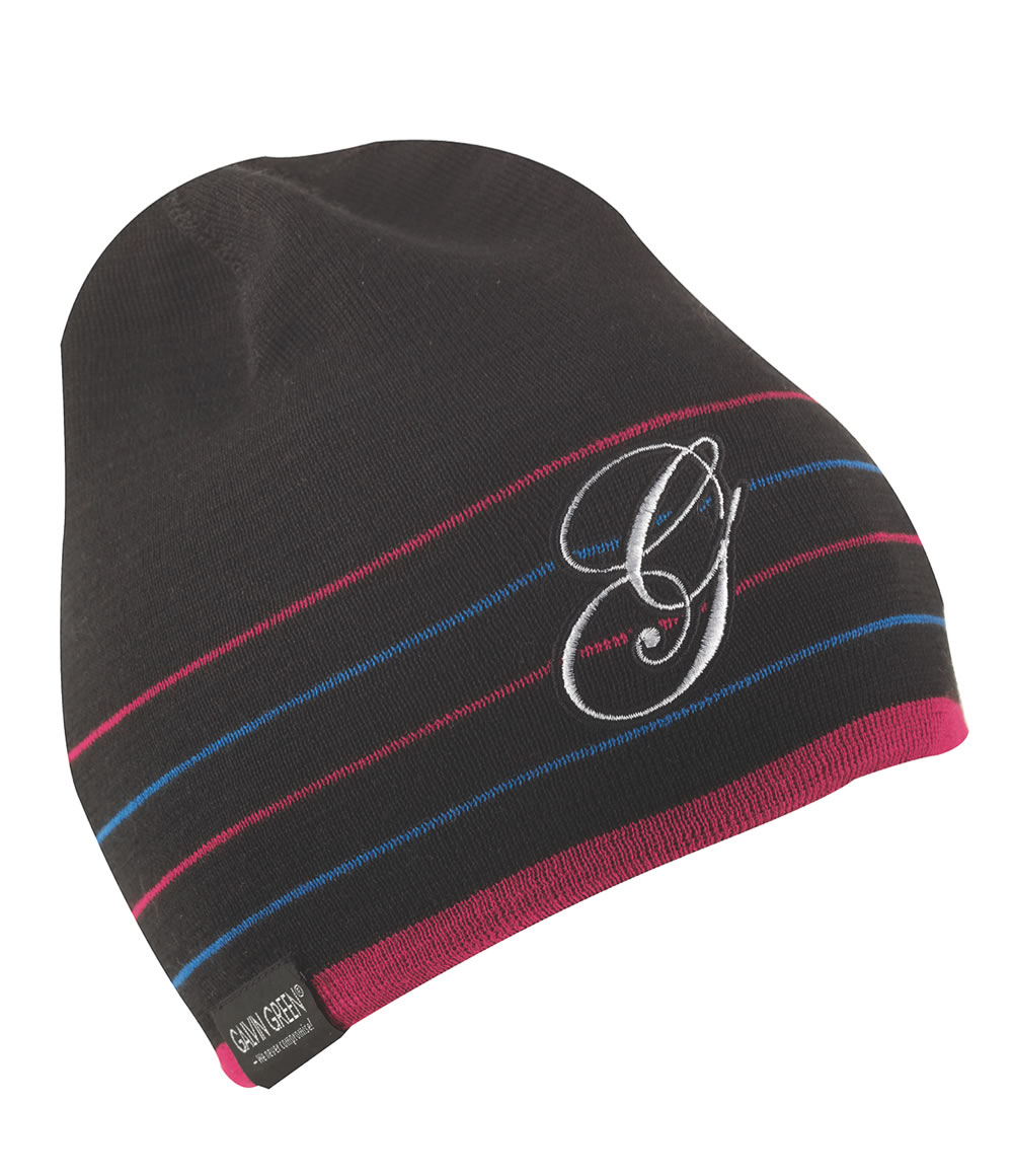 Sherry Beanie Hat Black/Azalea/Azure