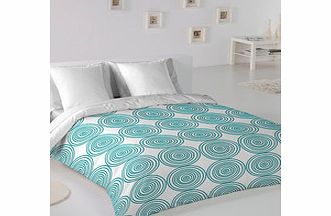 Hit turquoise cotton single duvet set