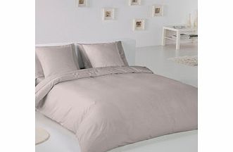 Stone cotton double duvet set