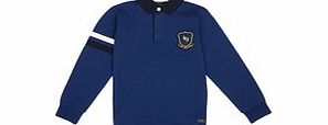 Boys 3-8yrs blue cotton polo