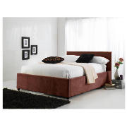 Garbo Faux Suede King Bed, Mocha