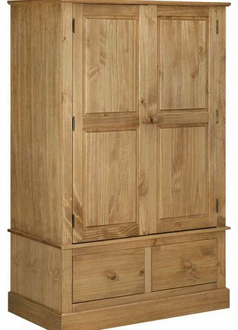 Classic Cotswold Solid Pine 2 Door Wardrobe