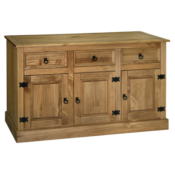 Santa Fe 3 Door & 3 Drawer Solid Pine Sideboard