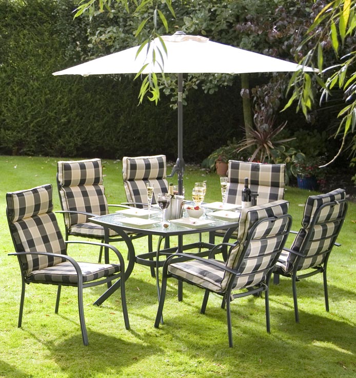 Suntime 1.5m Santa Cruz Garden Dining Set