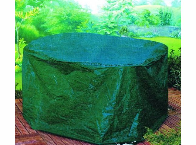 Gardman round patio set table cover waterproof garden furniture garden green