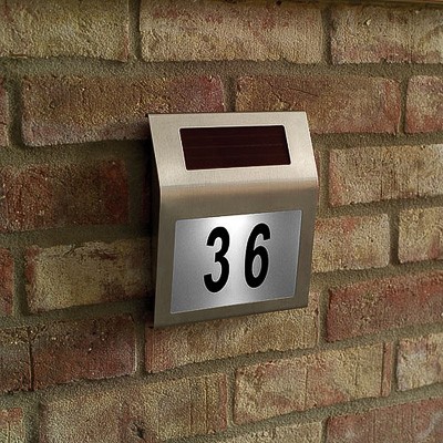 Solar House Number Light