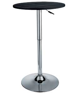 Gas Lift Bar table Black