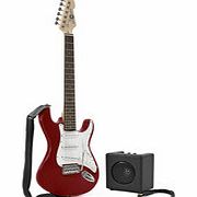 Gear4Music 3/4 LA Electric Guitar   Miniamp Wine Red