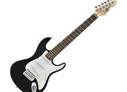 Gear4Music 3/4 LA Electric Guitar by Gear4music Black -