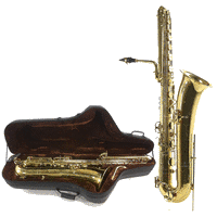 Gear4music Bass Saxophone by Gear4music, Gold