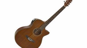 Gear4Music Deluxe Single Cutaway Electro Acoustic Guitar