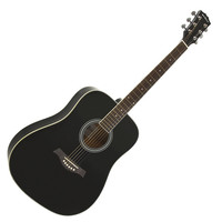 Gear4Music Dreadnought Acoustic Guitar by Gear4music Black