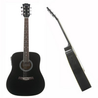 Gear4Music Dreadnought Electro Acoustic Guitar Black