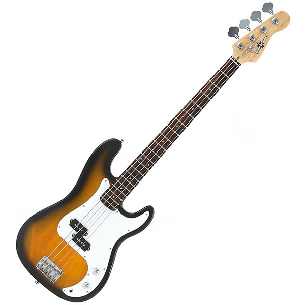 Gear4Music Electric G-4 Bass Guitar SUN BURST