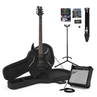 Gear4Music Harlem Electric Guitar   Complete Pack Black