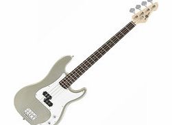 Gear4Music LA Bass Guitar by Gear4music Silver Flake