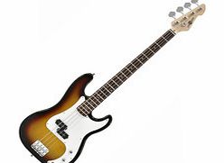 Gear4Music LA Bass Guitar by Gear4music Sunburst