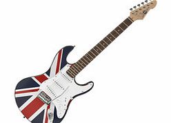 Gear4Music LA Electric Guitar by Gear4music Union Jack -