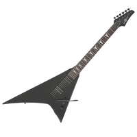 Gear4music Metal-V Electric Guitar by G4M- Black