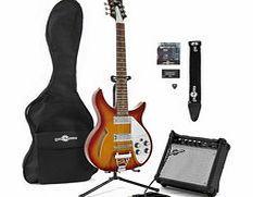 Gear4Music Santa Ana Electric Guitar   Complete Pack Honey